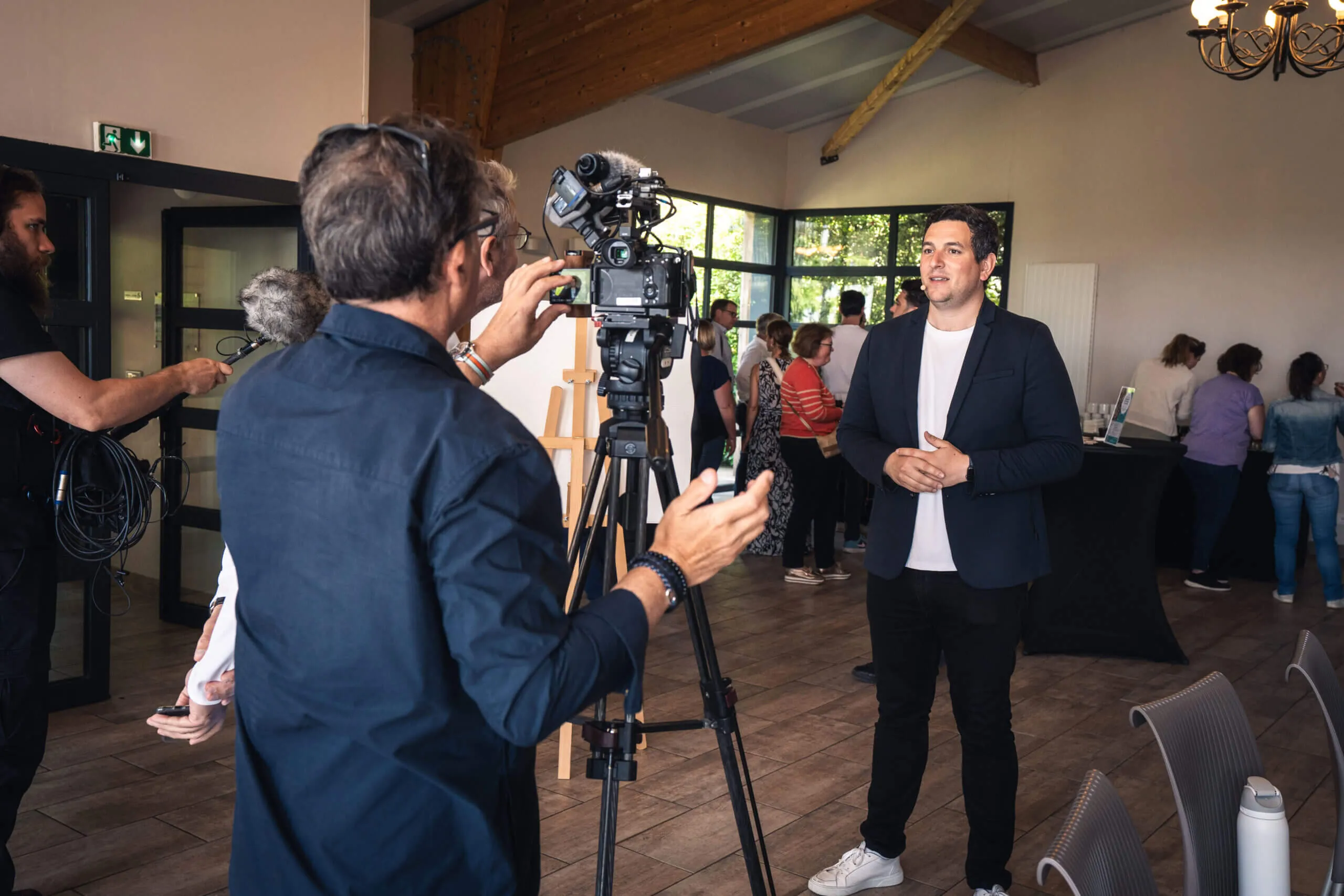 Interview filmée pendant une journée professionnelle