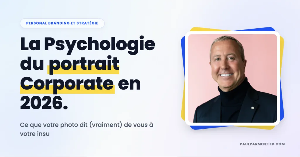 Couverture de l'article rédigé par Paul Parmentier Photographe Corporate à Paris à propos de la psychologie du portrait corporate.