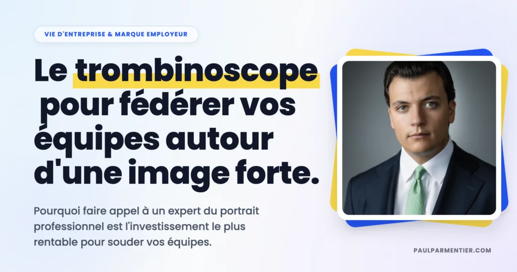 Photographe Trombinoscope à Paris : portraits d’équipe homogènes, process fluide