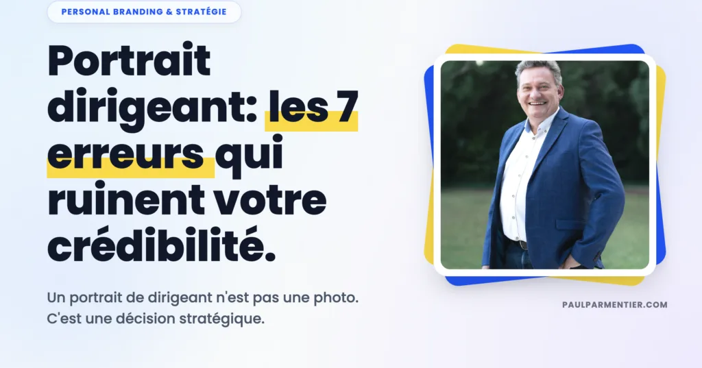 Portrait de dirigeant : les 7 erreurs qui ruinent votre crédibilité